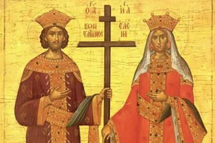 Sutra Sveti car Konstantin i carica Jelena: Milanskim ediktom 313. godine dao hrišćanima slobodu ispovjedanja vjere