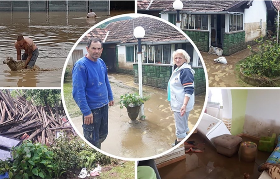 ČETIRI DECENIJE MUKE Jednoj porodici kuća je poplavljena 17 puta, a sada su morali da PLIVAJU PREKO LIVADE