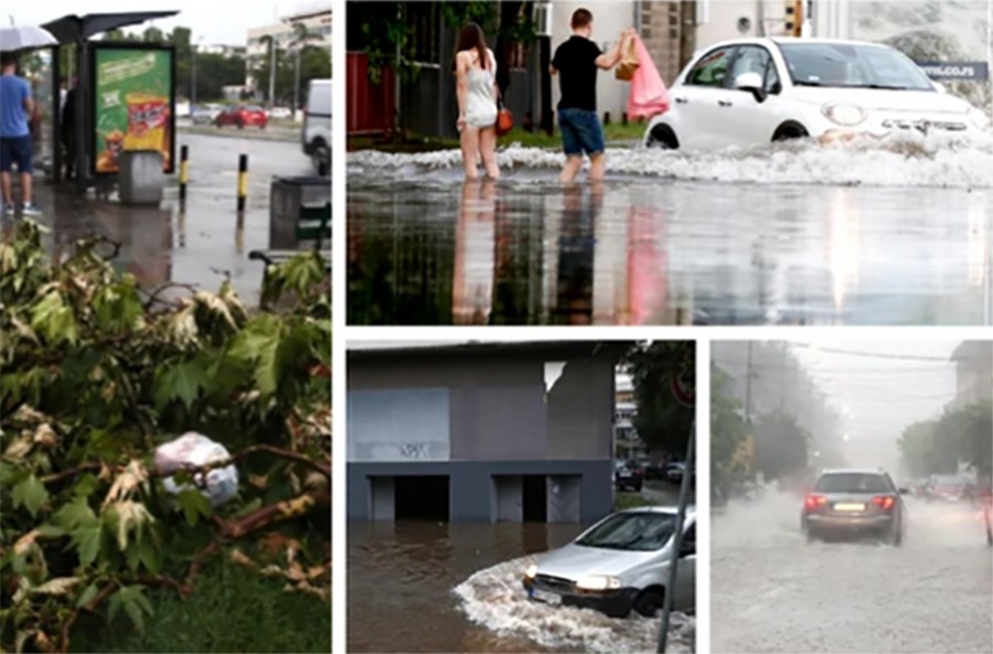 HAOS U BEOGRADU Poplavljeni dijelovi grada, na nekim mjestima palo 100 litara kiše za 45 minuta