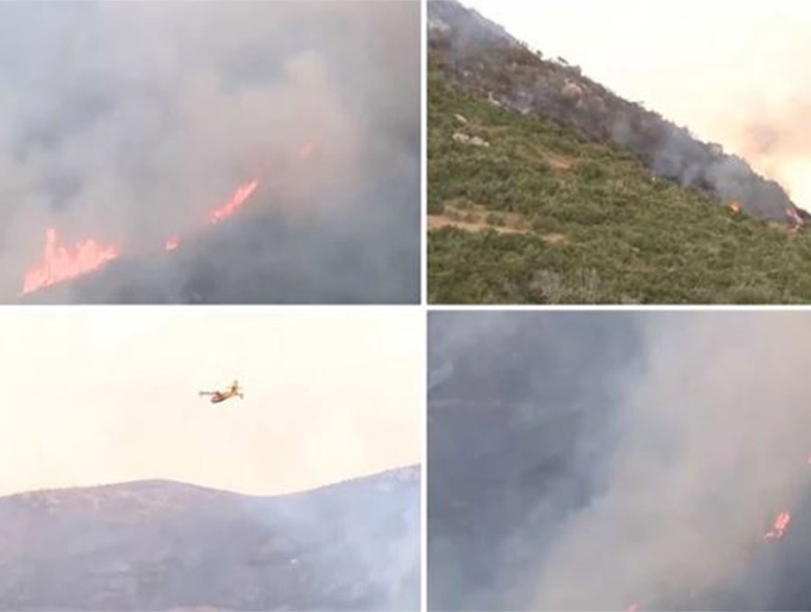 BJESNI VATRA Nekoliko požara izbilo na popularnom GRČKOM OSTRVU (VIDEO)