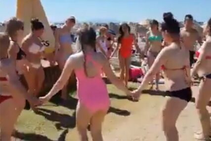 NIKO NIJE OSTAO RAVNODUŠAN Na plaži u Turskoj zaigralo se SRPSKO KOLO (VIDEO)