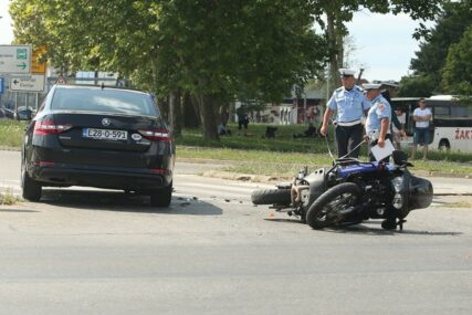 SUDAR U BANJALUCI Motorista povrijeđen nakon što ga je udario automobil, SAOBRAĆAJ BLOKIRAN