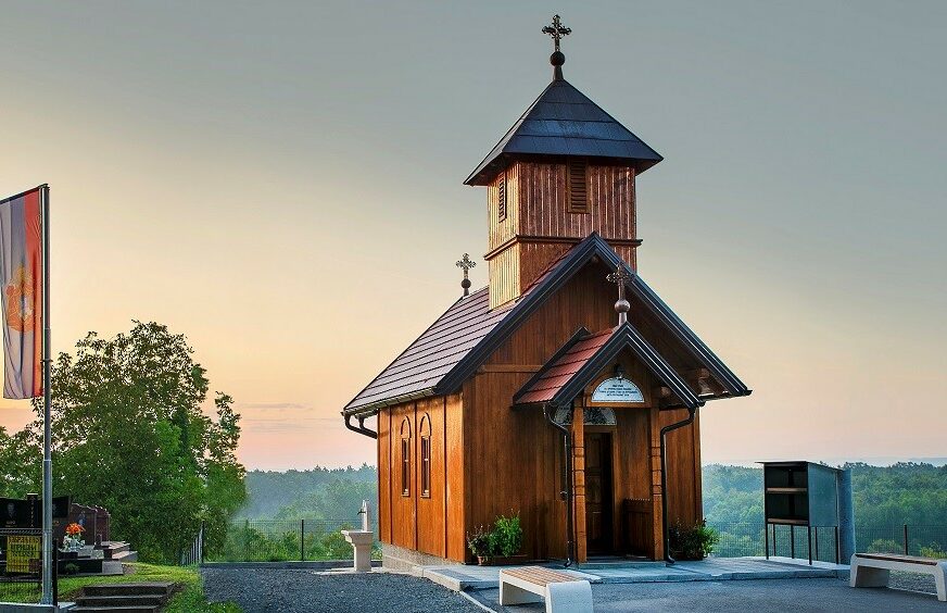 SATKANA OD MAŠTE IZ MLADOSTI Stevo Stojnić izgradio drvenu crkvu u Mašićima kod Gradiške