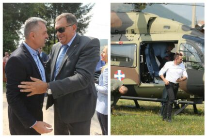 Vulin i Dodik stigli helikopterima na zborište na Manjači (FOTO)