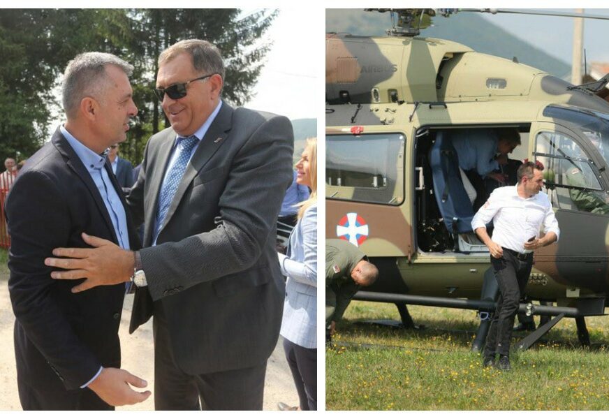 Vulin i Dodik stigli helikopterima na zborište na Manjači (FOTO)