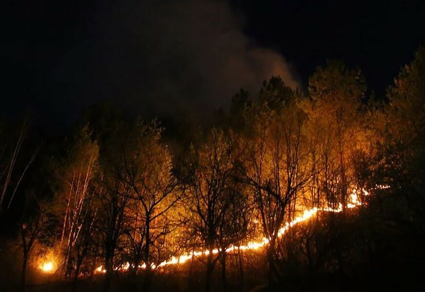 POŽAR KOD KONJICA NE JENJAVA Zbog jakog vjetra vatra se širi, traži se pomoć Oružanih snaga BiH