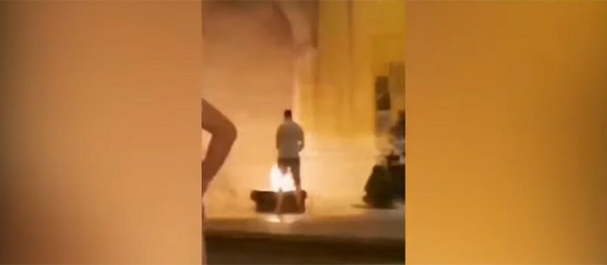 SKANDALOZNO Muškarac urinirao po Vječnoj vatri i ugasio je (VIDEO)