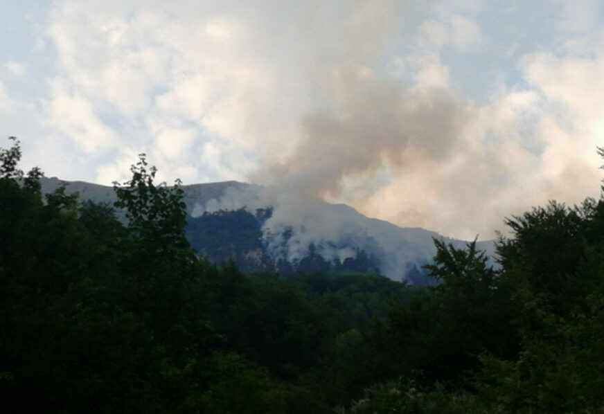 NA TERENU HELIKOPTERI Požar na planini Visočici i dalje se širi
