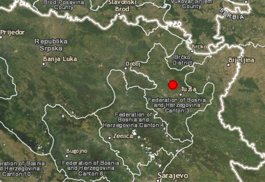 Zemljotres sa epicentrom oko Tuzle, osjetio se i u Srbiji