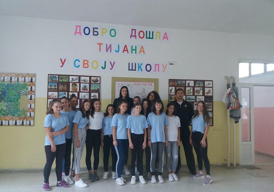 PONOS SRPSKE Zlatna Tijana Bošković u posjeti školi u kojoj je prvi put ZAIGRALA ODBOJKU