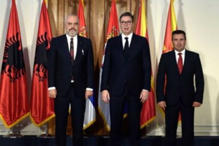 POČEO TRILATERALNI SASTANAK Vučić, Zaev i Rama o "malom Šengenu"