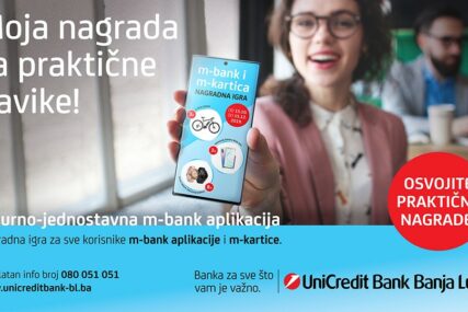 UniCredit Bank Banjaluka ukazuje na PREDNOSTI MOBILNOG BANKARSTVA i nagrađuje praktične navike svojih klijenata