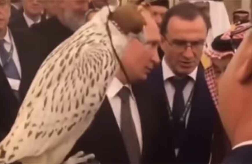 NESPRETNI GEST SOKOLA Putinov poklon saudijskom kralju se UNEREDIO tokom primopredaje (VIDEO)