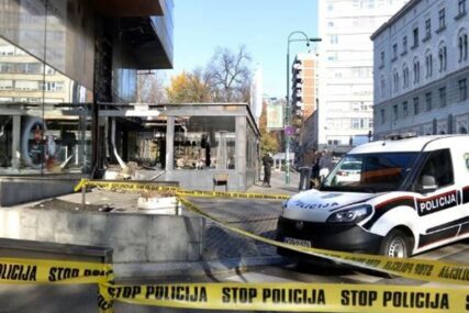 VELIKA ŠTETA OD EKSPLOZIJE PLINSKE BOCE Policija osigurava zgarište BBI centra u Sarajevu