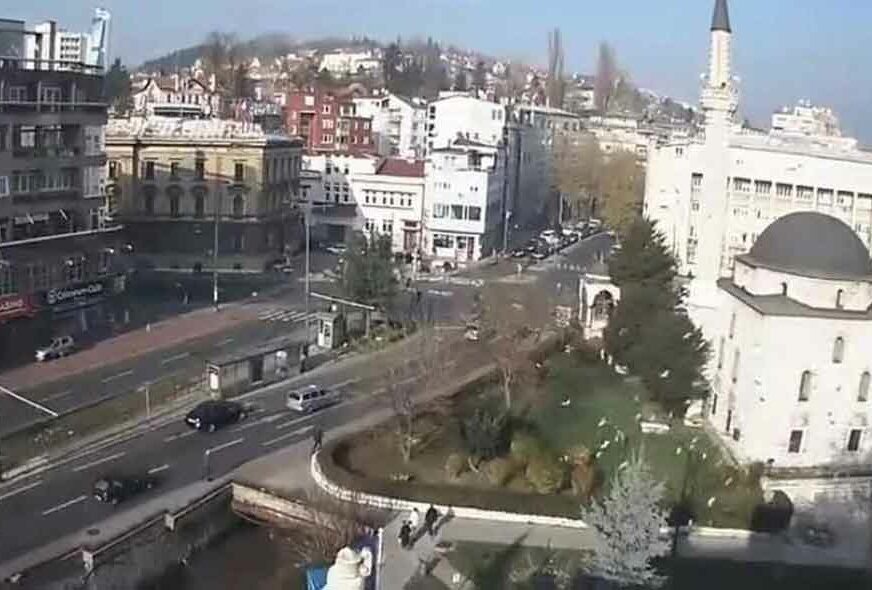 POTRES RASTJERAO I PTICE S DRVEĆA Snimak iz centra Sarajeva pokazuje KOLIKO JE JAKO ZATRESLO