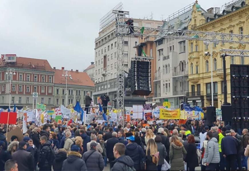 U PROTESTU OKO 20.000 LJUDI Sindikati u Zagrebu poručili Plenkoviću da je on ODGOVORAN ZA ŠTRAJK