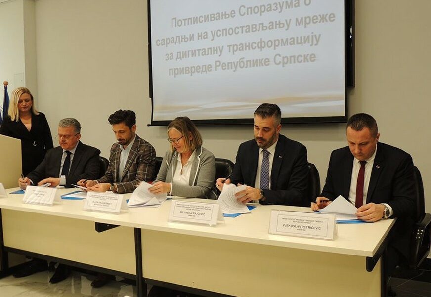 Potpisan sporazum o uspostavljanju mreže za DIGITALNU TRANSFORMACIJU privrede Srpske