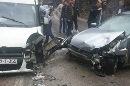 SUDAR NA MAGISTRALNOM PUTU Povrijeđena jedna osoba, saobraćaj otežan