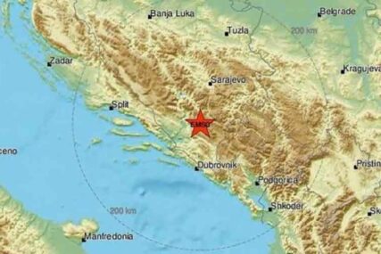TRESLO SE TRI PUTA U BiH Zemljotres 3,8 stepeni Rihtera u blizini Nevesinja