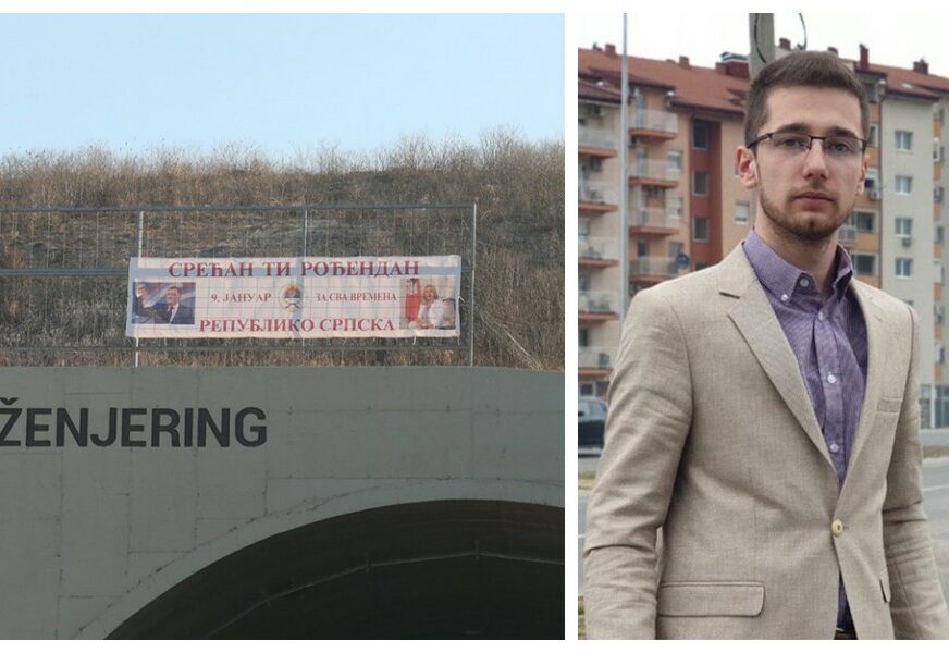 „ONI ĆE GA UKLONITI“ Begić prijavio policiji postavljanje novog transparenta na auto-putu