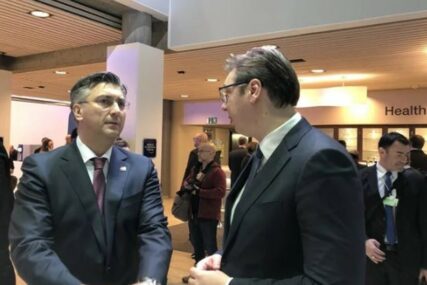 "RAZGOVOR BIO PRIJATAN" Vučić o susretu sa Plenkovićem u Davosu