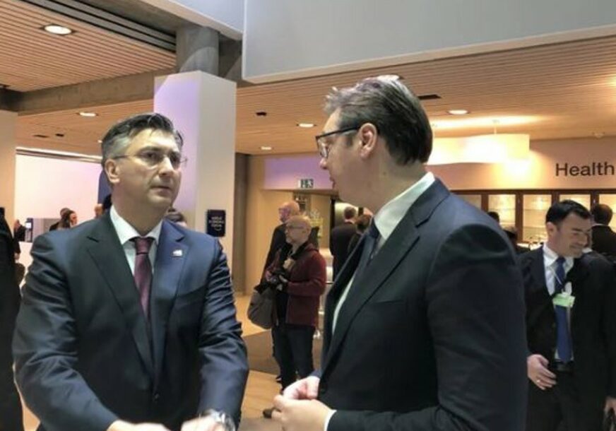 "RAZGOVOR BIO PRIJATAN" Vučić o susretu sa Plenkovićem u Davosu