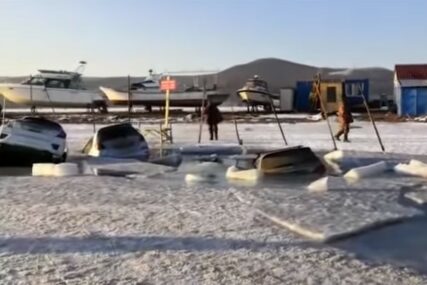 NESTVARNO Najmanje 45 automobila PROPALO u hlanu vodu Pacifika kada se led otopio (VIDEO)