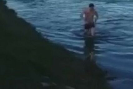 HERCEGOVAC HRABRO ZAPLIVAO Ovako izgleda kupanje u hladnom Trebižatu (VIDEO)