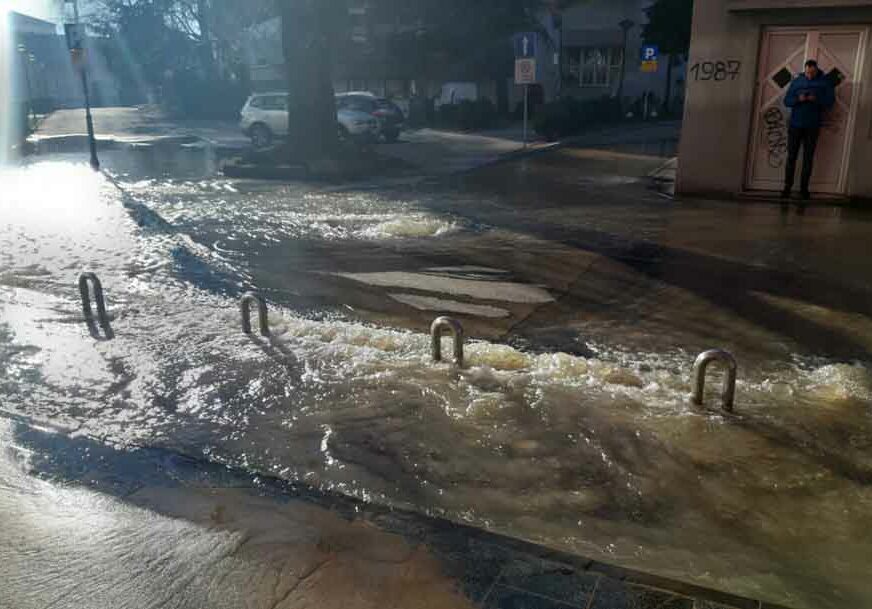 Poplava u centru Banjaluke, dio grada bez vode