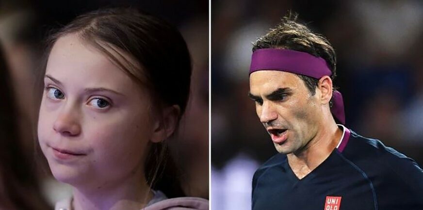 ELEGANTNO, KAO NA TERENU Greta Tunberg napala Federera, Švajcarac joj OČITAO LEKCIJU