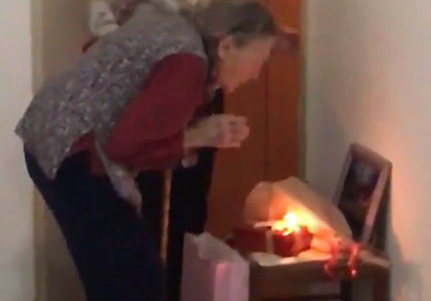 Baka je zbog vanrednog stanja za 94. rođendan dobila TORTU U HODNIKU, ali i EMOTIVNU PORUKU (VIDEO)