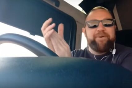 "NIKO TOMI NE PLJEŠĆE" Vozač kamiona koji DOSTAVLJA TOALET PAPIR viralni hit (VIDEO)