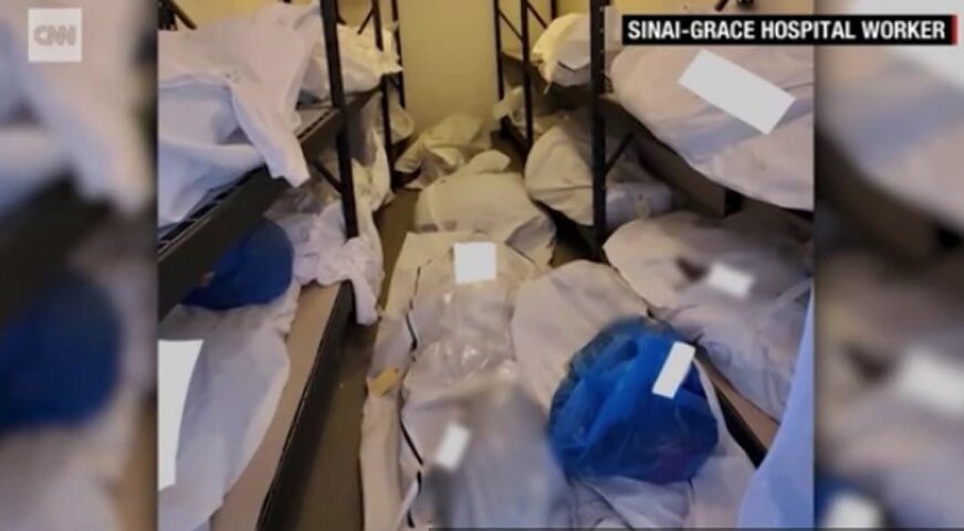 Foto: Sinai grace hospital worker/CNN/ screenshot