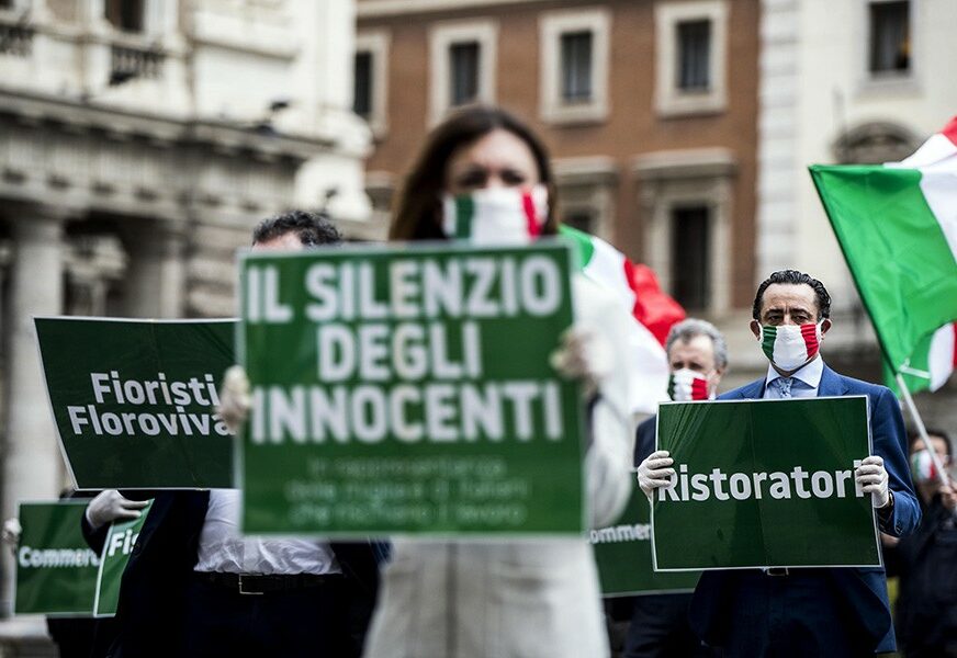 RASTE BROJ NOVOZARAŽENIH Italija od 4. maja ublažava mjere, a u Rimu protesti zbog poteza vlasti