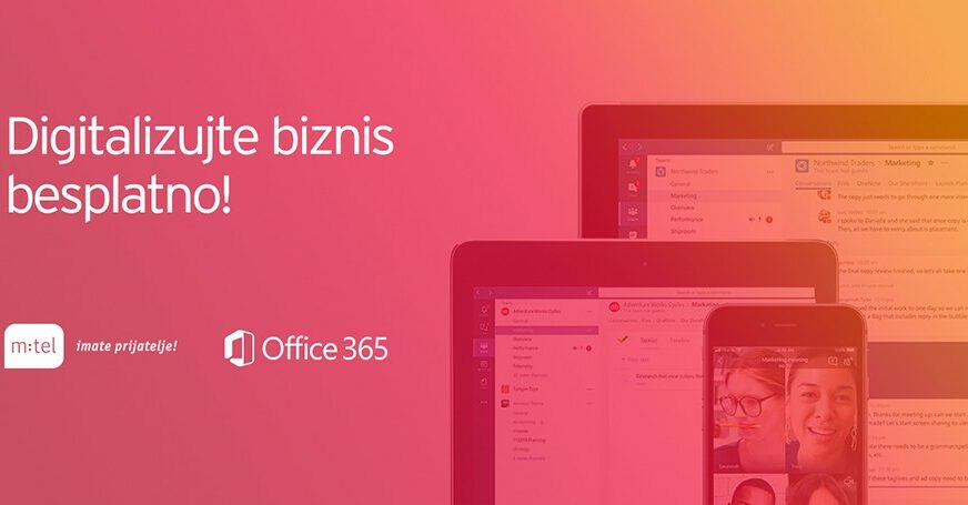 NESMETANO POSLOVANJE I U VANREDNIM OKOLNOSTIMA M:tel poklanja šest mjeseci besplatnog korišćenja Office 365 paketa