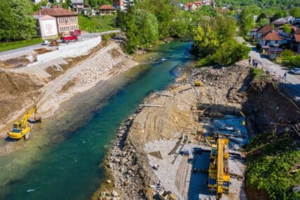 USKORO RADOVI I NA LIJEVOJ OBALI VRBASA Napreduje izgradnja novog mosta u Srpskim toplicama