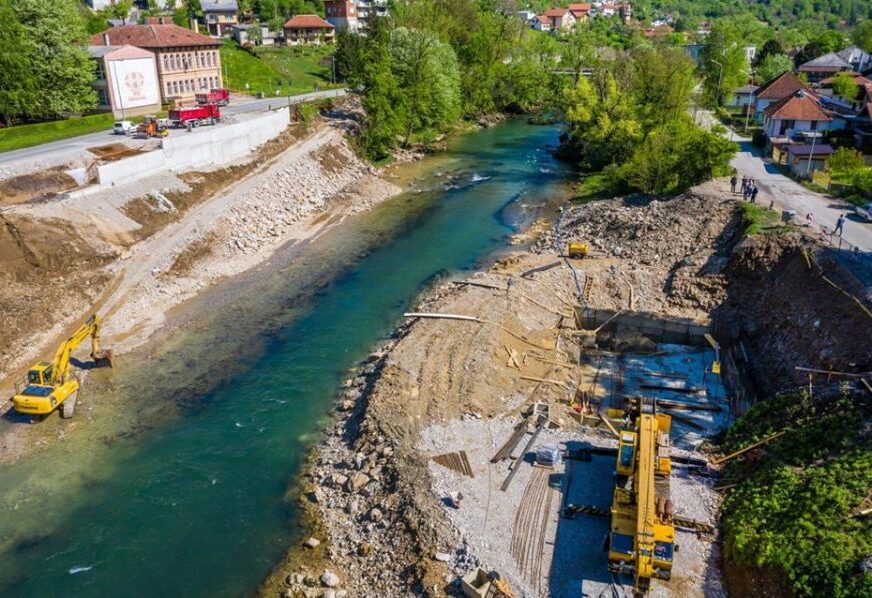 USKORO RADOVI I NA LIJEVOJ OBALI VRBASA Napreduje izgradnja novog mosta u Srpskim toplicama