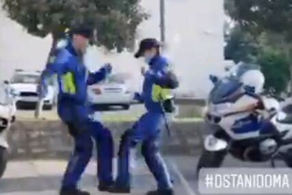 HIT NA INTERNETU Policajci iz Pule su OVAKO zaplesali na ulici (FOTO)