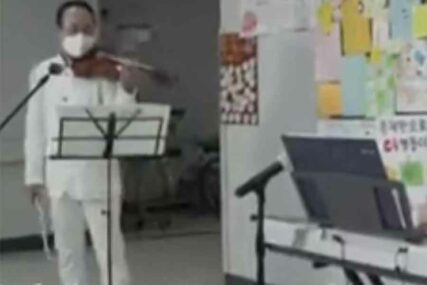 GEST KOJI VRAĆA OSMIJEH NA LICE Violinista održao koncert u bolnici za zaražene koronom (VIDEO)
