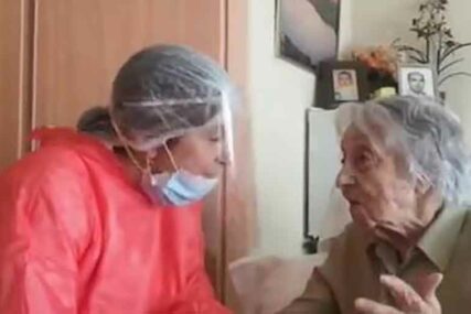 HRABRO SRCE JEDNE BAKICE Ona ima 113 godina i pobijedila je koronu, ali TO NIJE SVE (VIDEO)