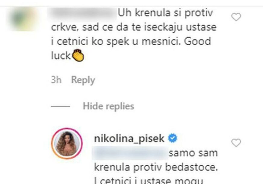 Foto: Nikolina Pišek/Instagram