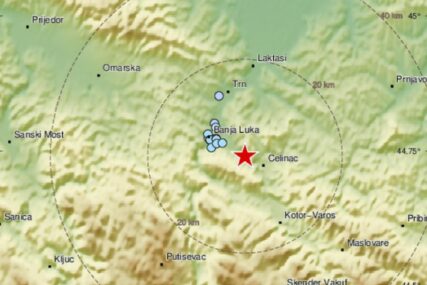 SVE SE TRESLO Epicentar zemljotresa bio osam kilometara jugoistočno od Banjaluke (FOTO)