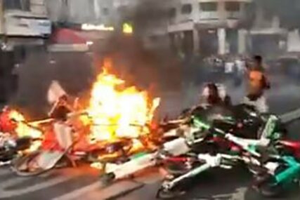 FRANCUSKA NA NOGAMA Policija ispalila suzavac na demonstrante, ULICE U PLAMENU (VIDEO)