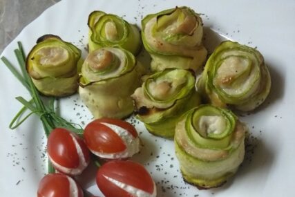 RUŽICE OD TIKVICA I PILETINE Brzo, dekorativno, a ukus fenomenalan