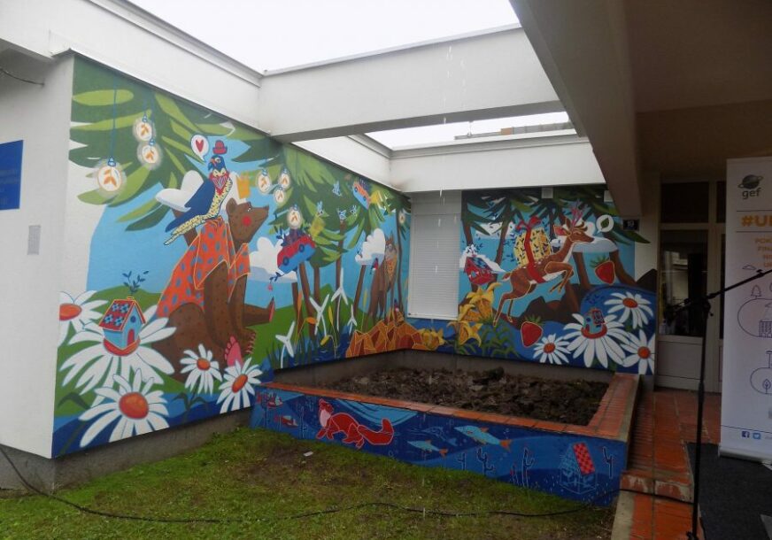 Vrtić "Bambi" krasi mural i podsjeća na VAŽNOST ŽIVOTNE SREDINE