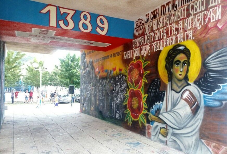 SVE KRASI BOŽUR Naslikani murali posvećeni Vidovdanu i kosovskom boju (FOTO)