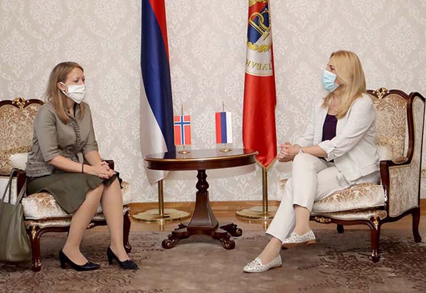 "DOBRA SARADNJA SRPSKE I NORVEŠKE" Cvijanovićeva u goste primila ambasadorku Siri Andersen