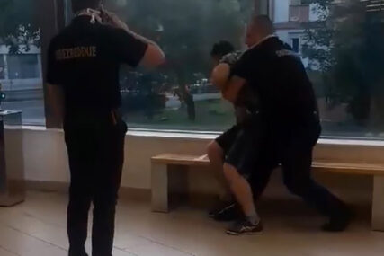 EPILOG TUČE U MARKETU Uhapšen muškarac (49) zbog napada na obezbjeđenja (VIDEO)