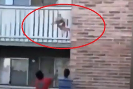 TUGA Očajna majka BACILA DIJETE (3) sa terase, prije prije nego što je POGINULA U POŽARU (VIDEO)