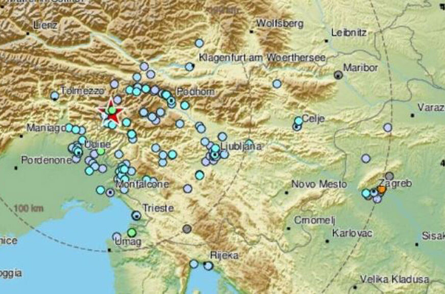 EPICENTAR KOD BOVCA Sloveniju potresao slabiji zemljotres